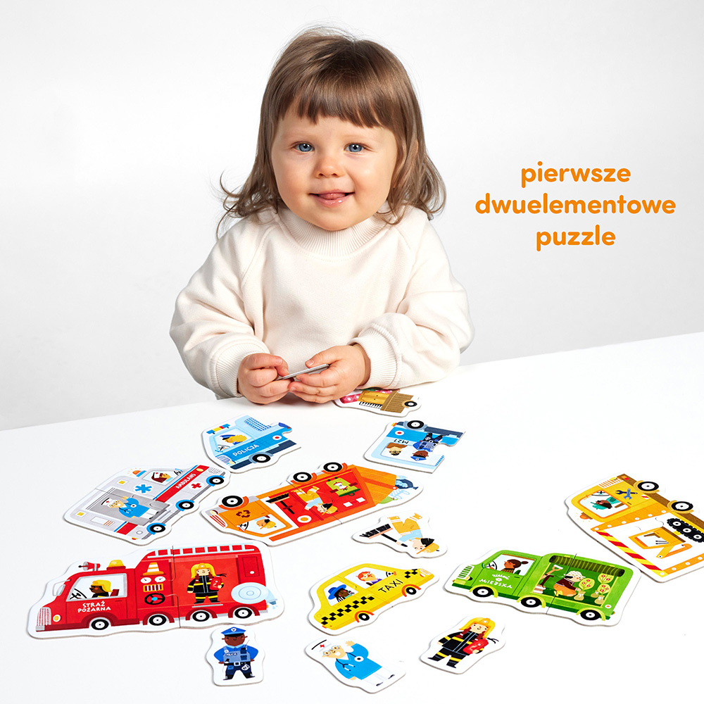 Puzzle 2 elementy auta