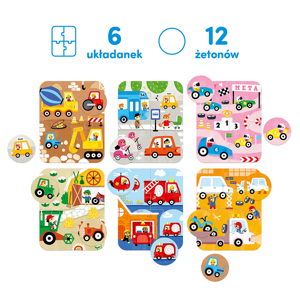 Puzzle Pojazdy </br>Małe i duże - obrazek 5