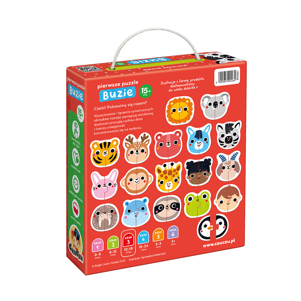 box tyl pierwsze puzzle Buzie 12m+