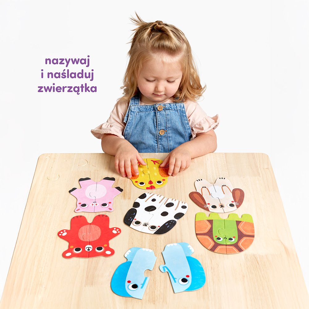 Zwierzatka pierwsze puzzle dla roczniaka