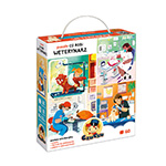 miniatura puzzle Co robi weterynarz 4+