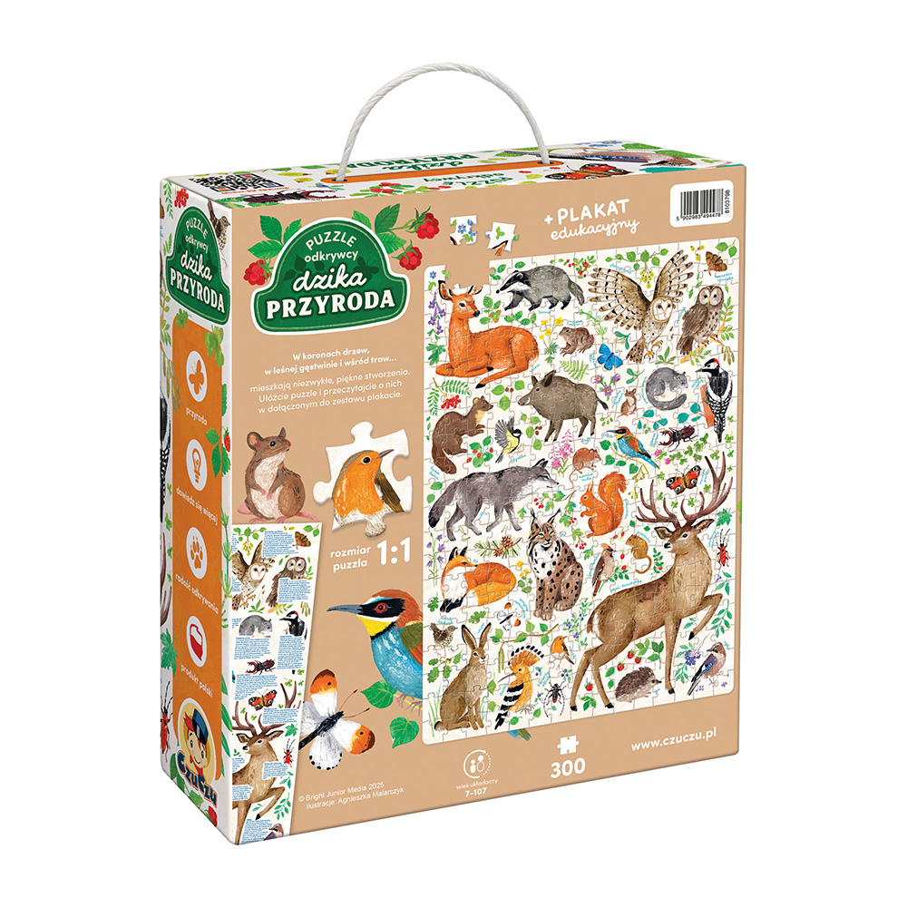 puzzle odkrywcy Dzika przyroda box tyl