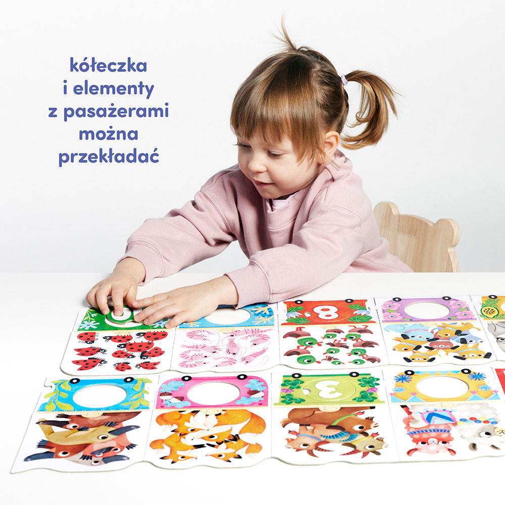Puzzle z dziurką </br>Pociąg z cyferkami - obrazek 4