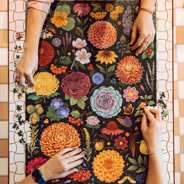 puzzle nastrojowe Kwiaty ukladanka 1000 elementow Puzzlove