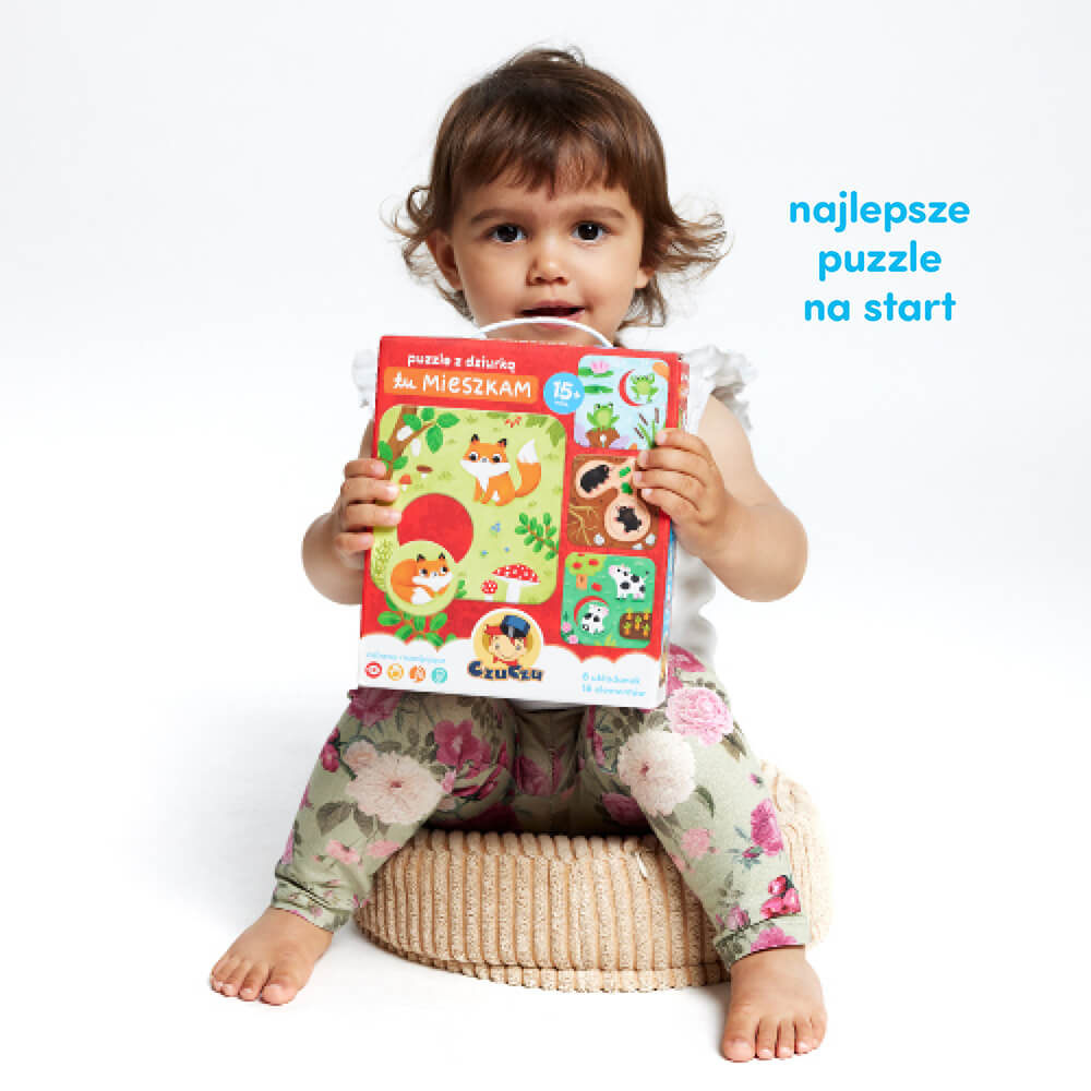 Tu mieszkam puzzle prezent dla maluszka