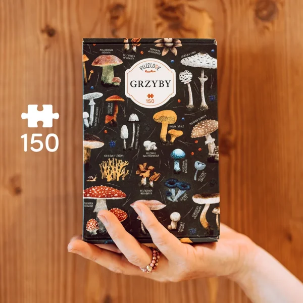 Puzzlove Grzyby 150 elementow drobny prezent dla grzybiarza