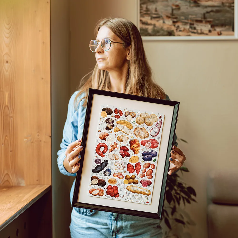 Kompaktowe puzzle z ziemniakami 150 elementow ilustracja