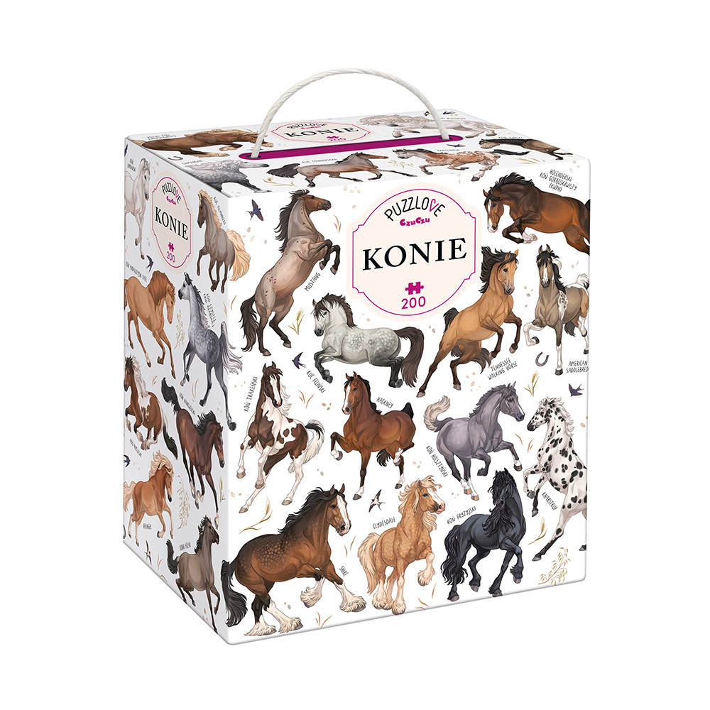 Puzzlove Konie 200 elementow box front