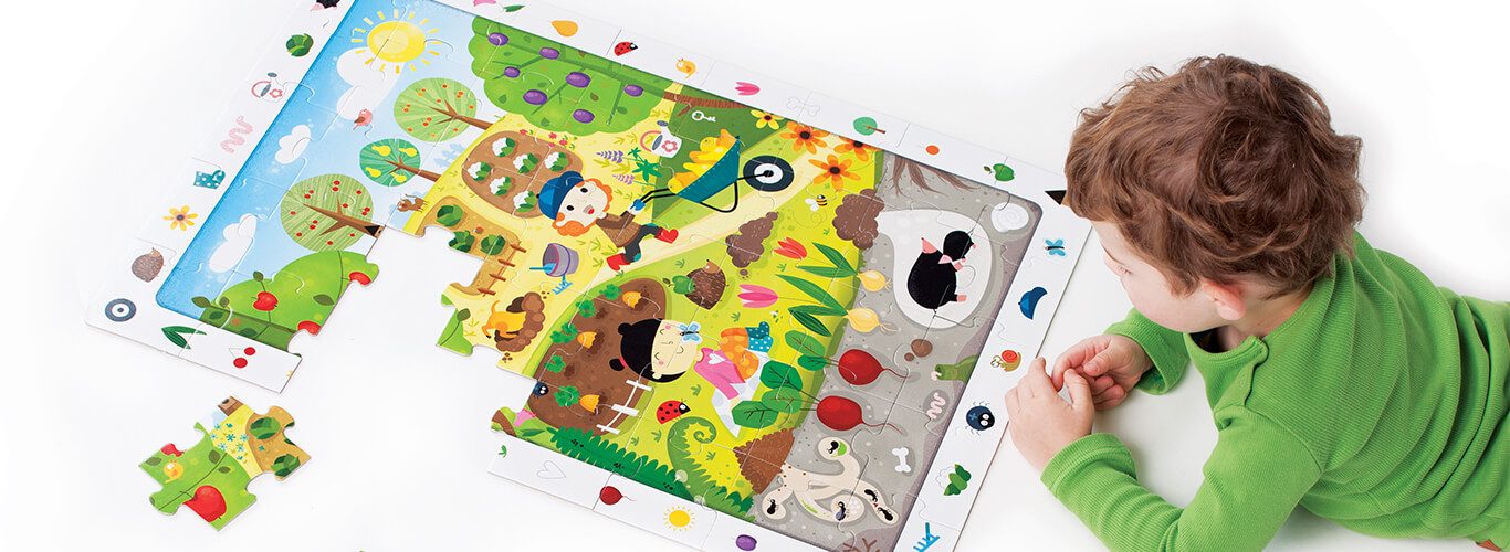 blog cover prezenty dla trzylatka puzzle obserwacyjne ogrod 3+